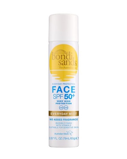 Bondi Sands Everyday Face Mist SPF 50+ opalovací mlha na obličej 60 g Bondi Sands