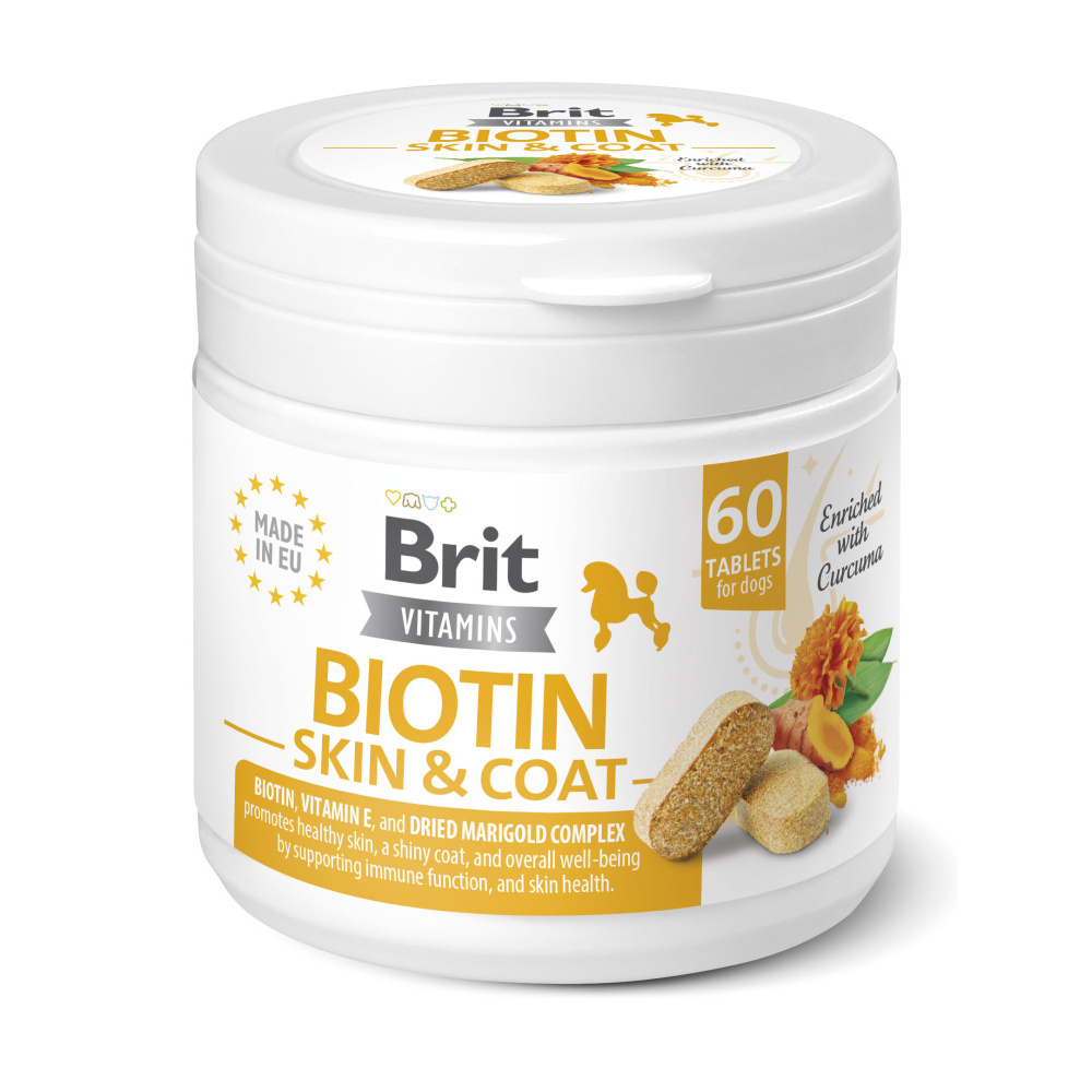 Brit Care Dog Vitamins Biotin Skin & Coat Care 60 tablet Brit Care