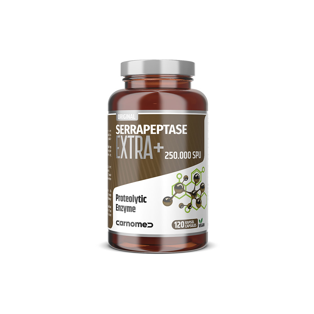 Carnomed Serrapeptase EXTRA+ 250.000 SPU 120 kapslí Carnomed