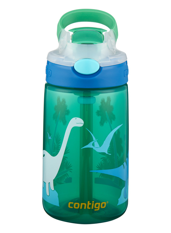 Contigo Dětská láhev Gizmo Flip Jungle Dino zelená 420 ml Contigo