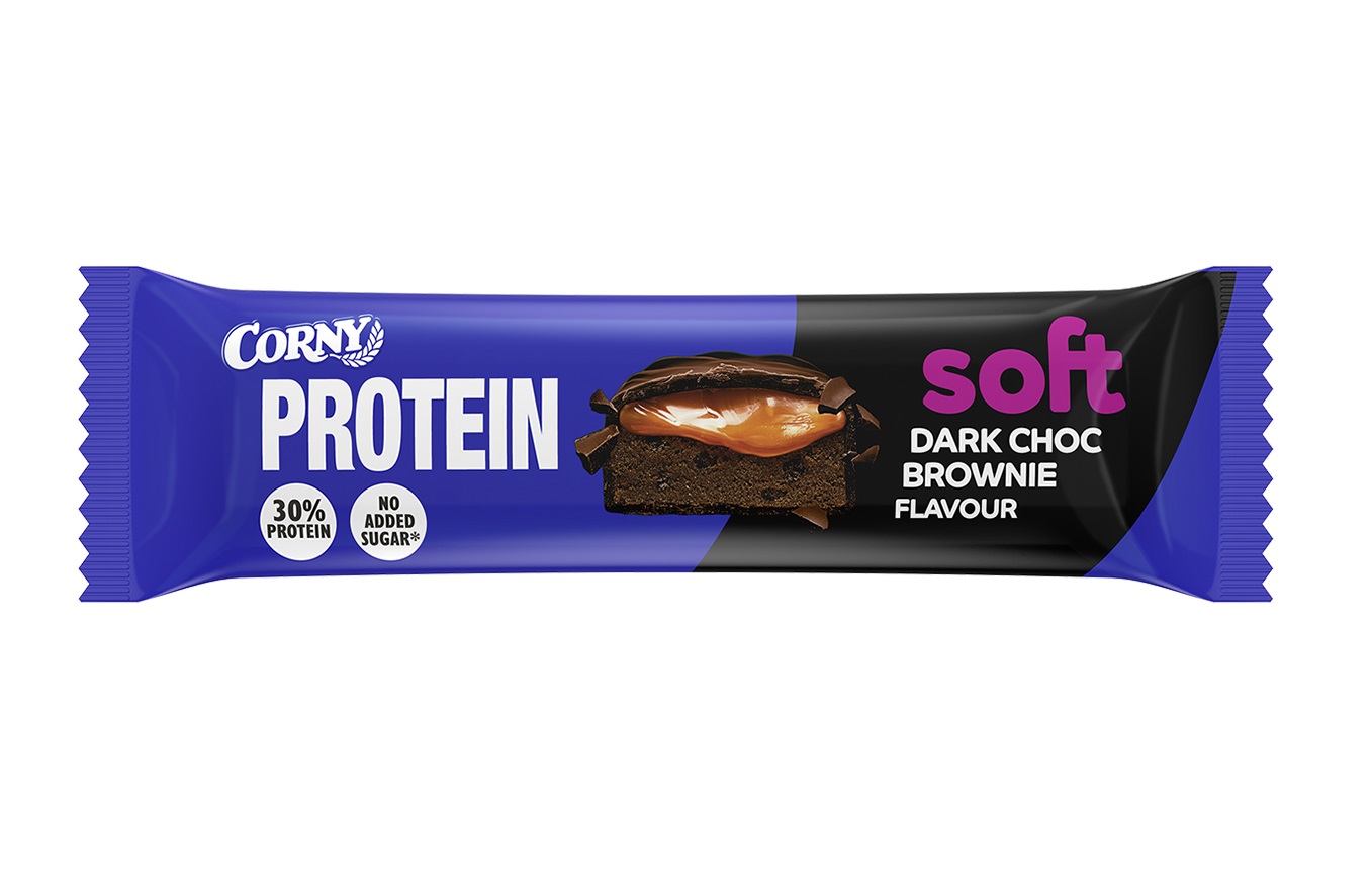 Corny Protein SOFT hořká čokoláda-brownie 45 g Corny