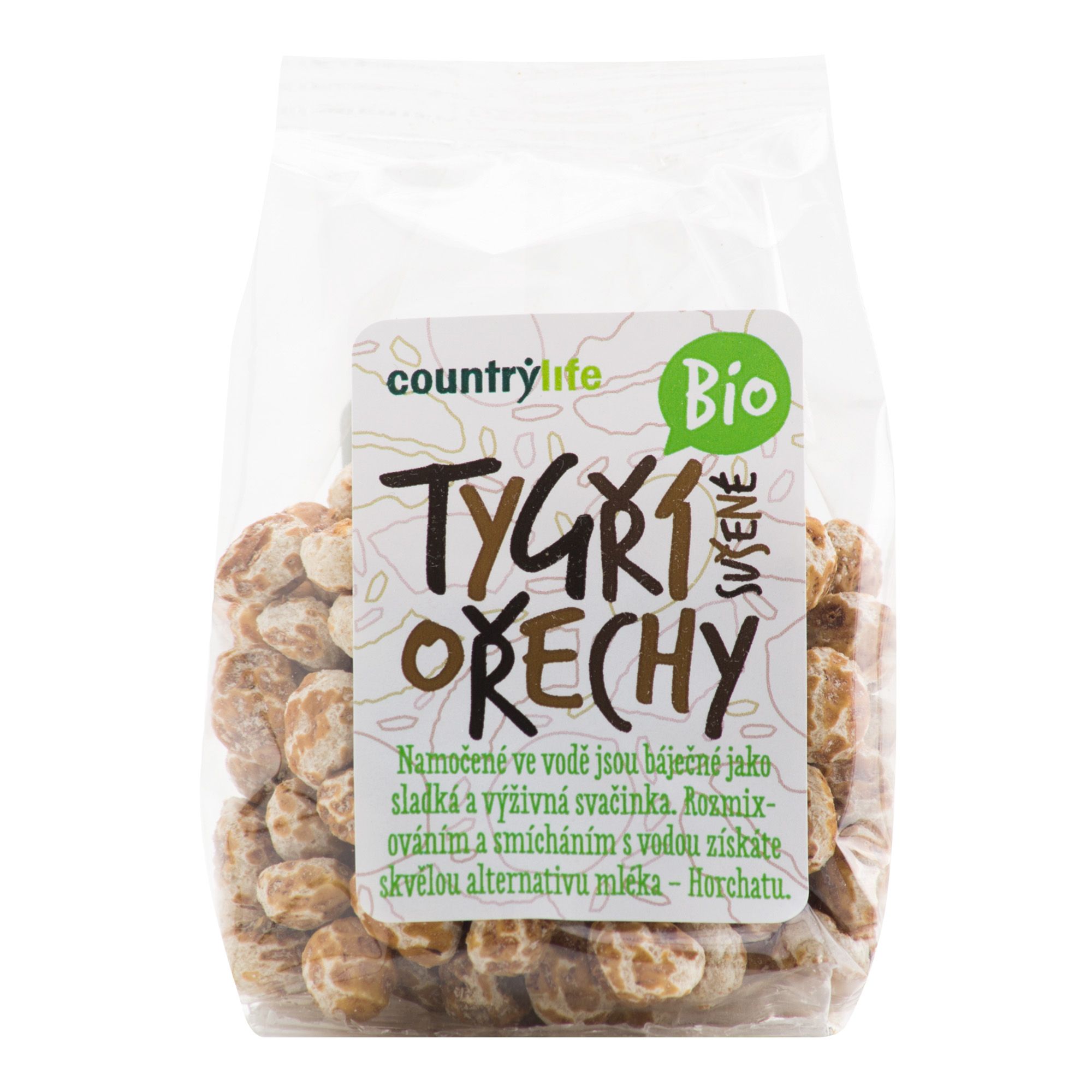 Country Life Tygří ořechy BIO sušené 100 g Country Life