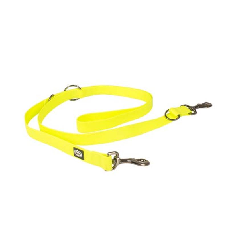 Duvo+ Explor Tréninkové vodítko z PVC 200cm/25mm neónovo žluté Duvo+
