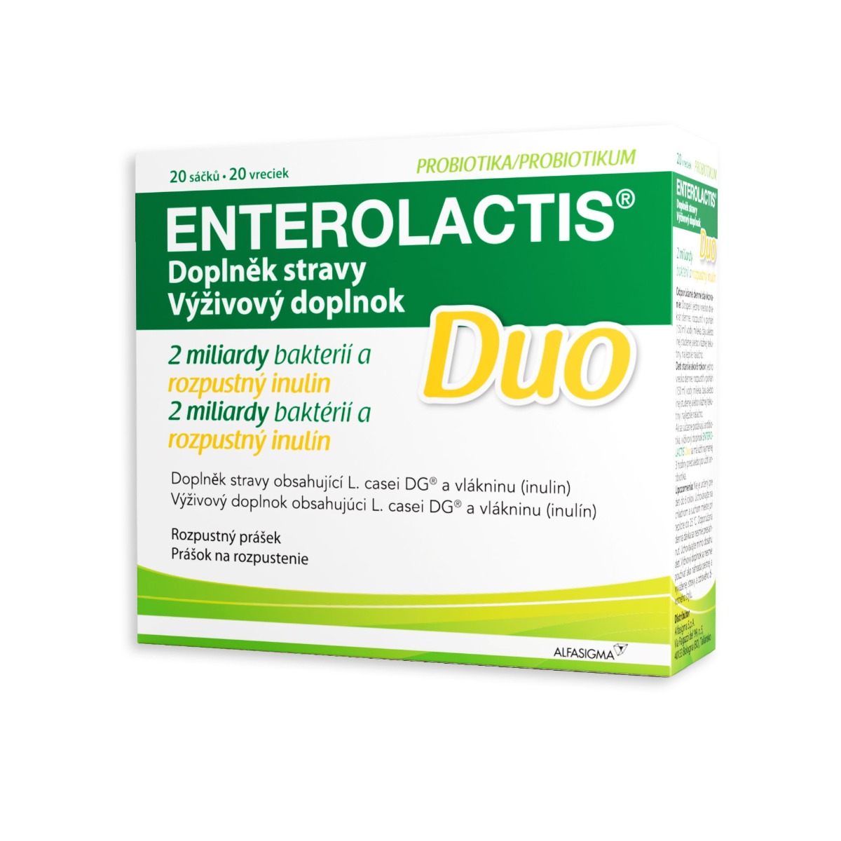 ENTEROLACTIS® Duo probiotika a prebiotika 20x5 g ENTEROLACTIS®