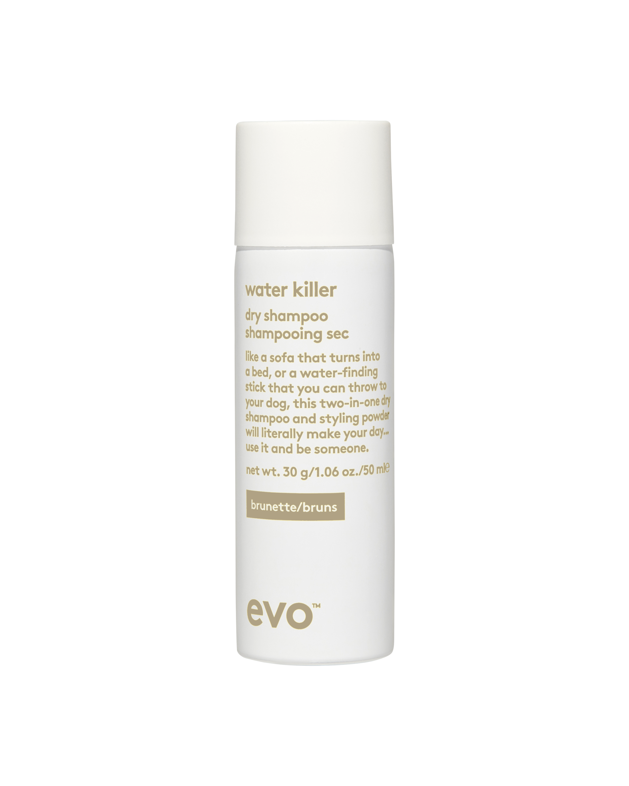 EVO Water Killer Dry Shampoo Brunette 50ml evo