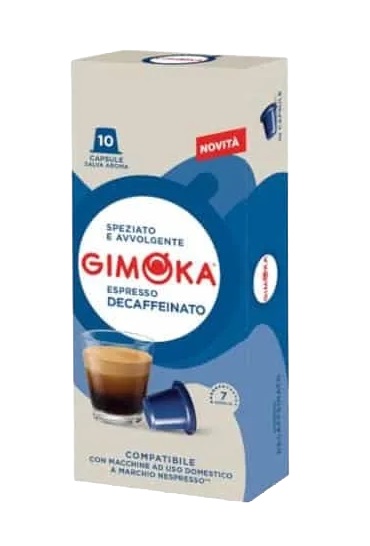Gimoka Decaffeinato 70% Arabica 30% Robusta kávové kapsle 10 ks Gimoka