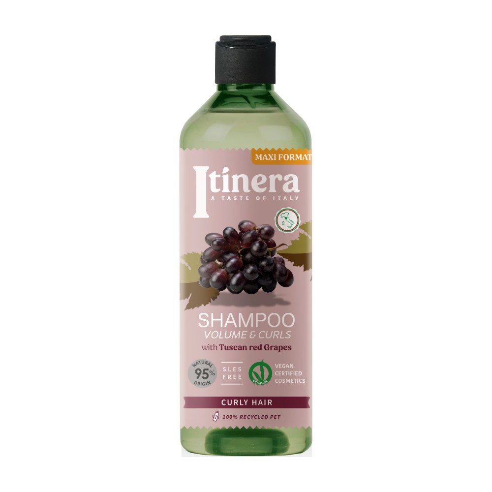 Itinera Šampon na objem a definici vln Červené hrozny z Toskánska 370 ml Itinera