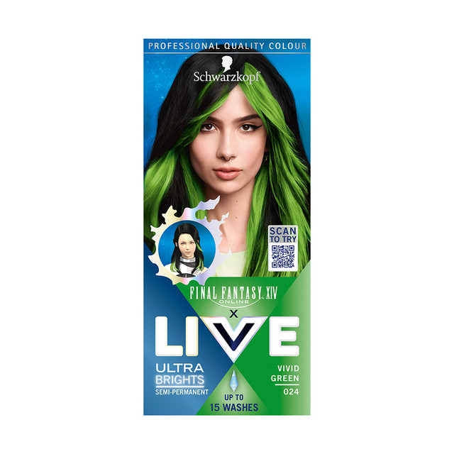 Live Ultra Brights Barva na vlasy 024 zářivá zelená 50 ml Live