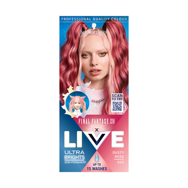 Live Ultra Brights Barva na vlasy 025 kouřově růžová 50 ml Live
