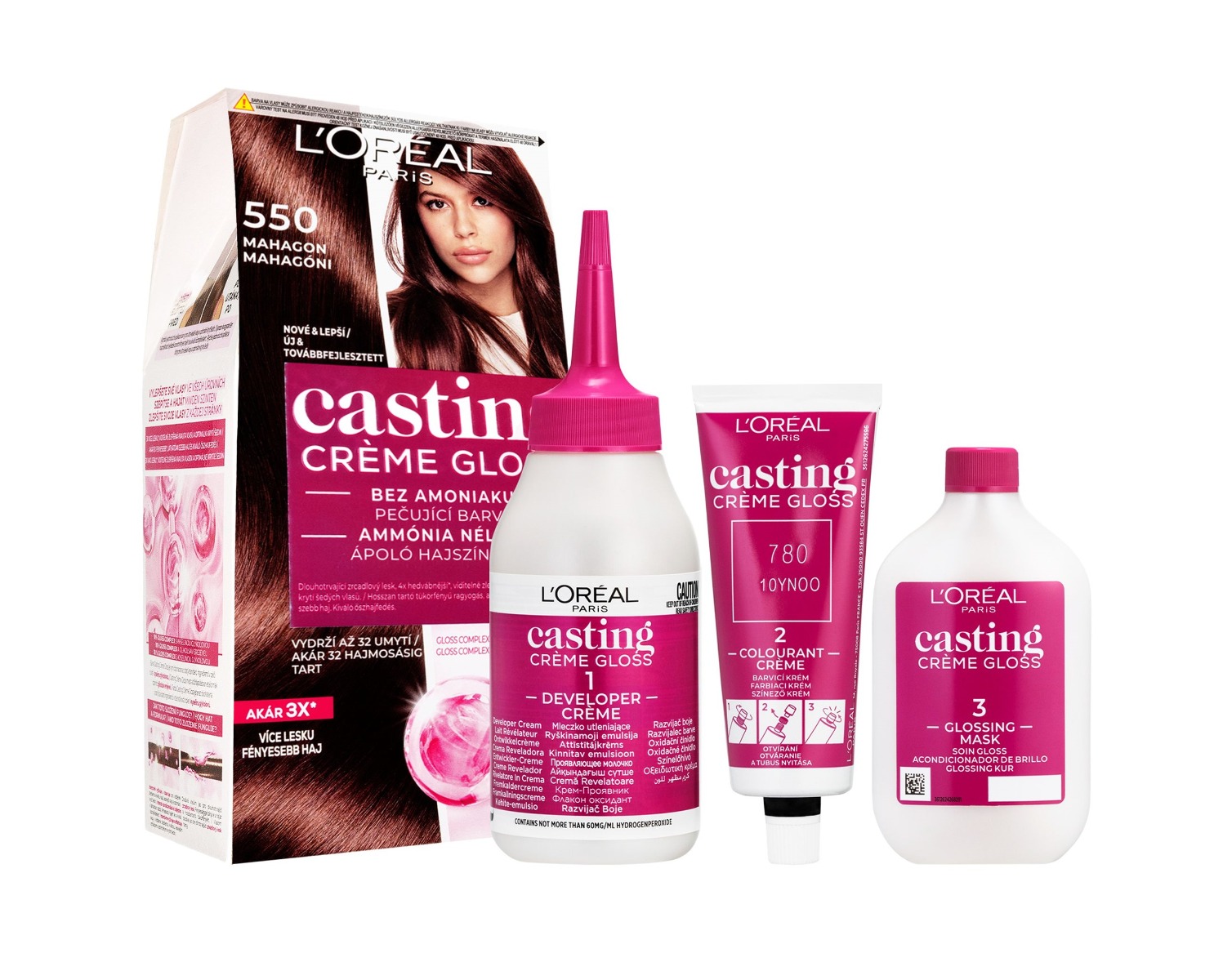 Loréal Paris Casting Creme Gloss 550 mahagon barva na vlasy Loréal Paris