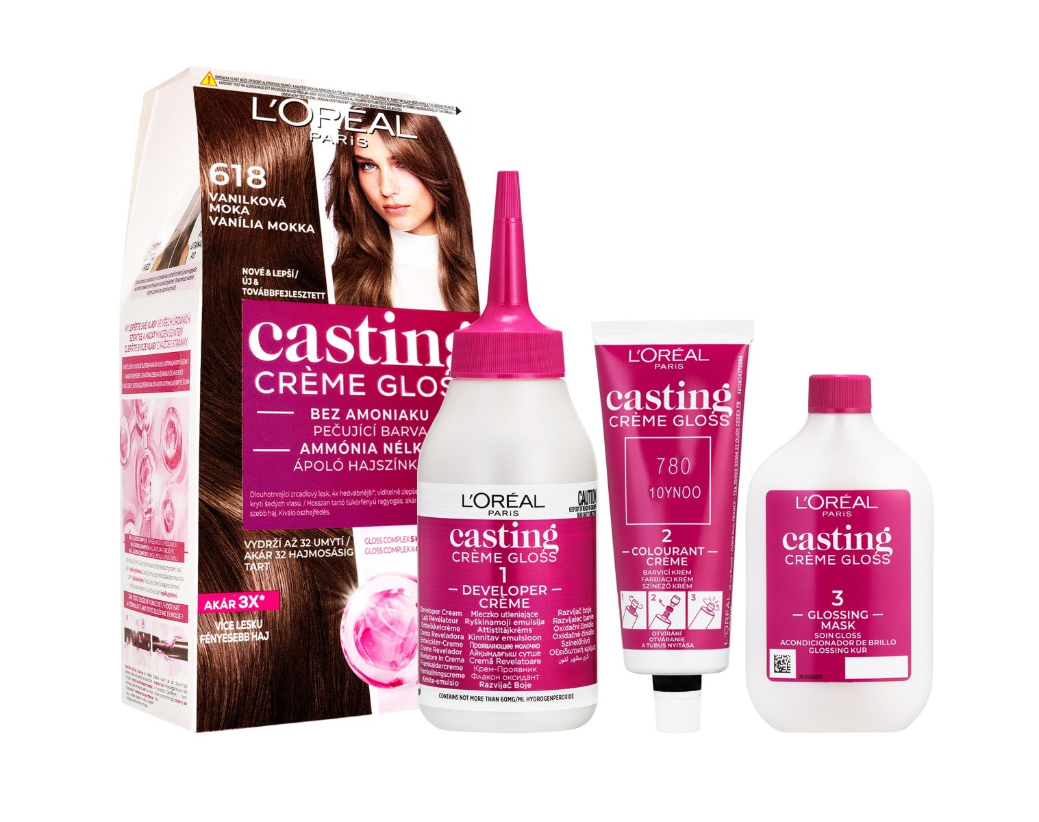 Loréal Paris Casting Creme Gloss 618 vanilková moka barva na vlasy Loréal Paris