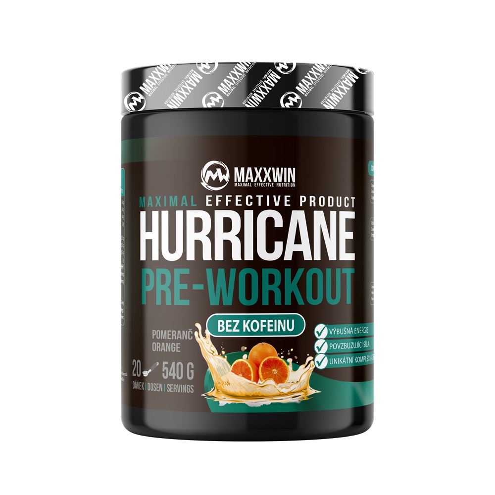 MAXXWIN HURRICANE NO CAFFEINE 540 g pomeranč MAXXWIN