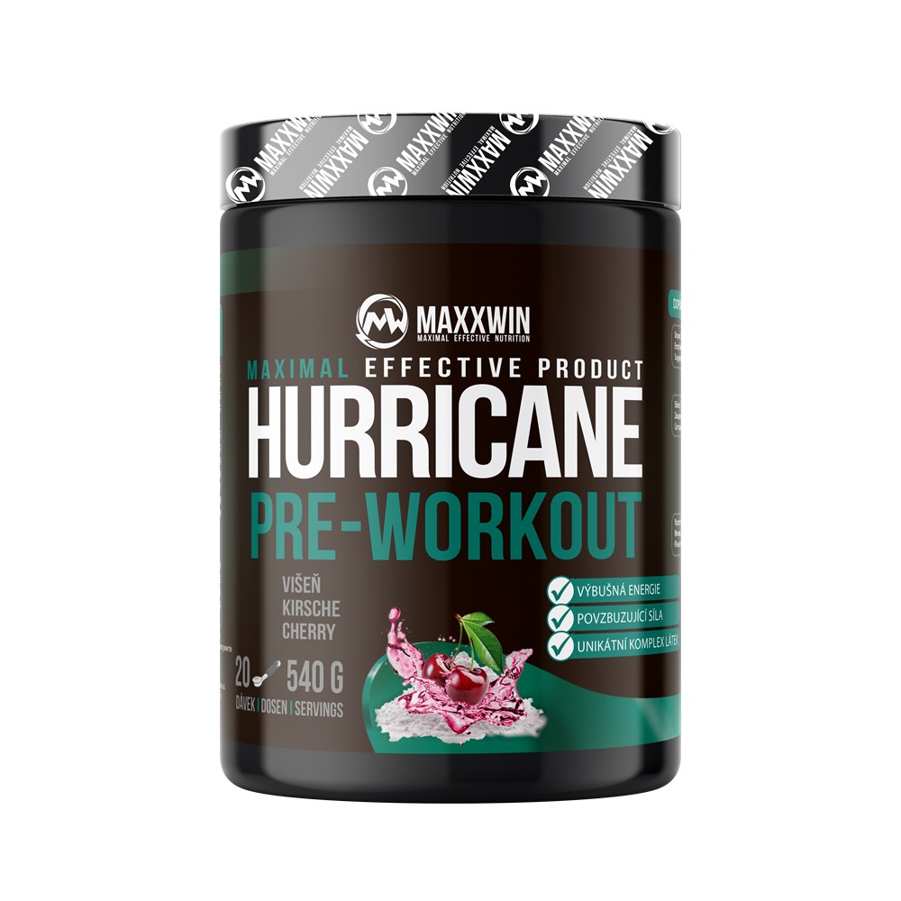 MAXXWIN HURRICANE PRE-WORKOUT 540 g višeň MAXXWIN