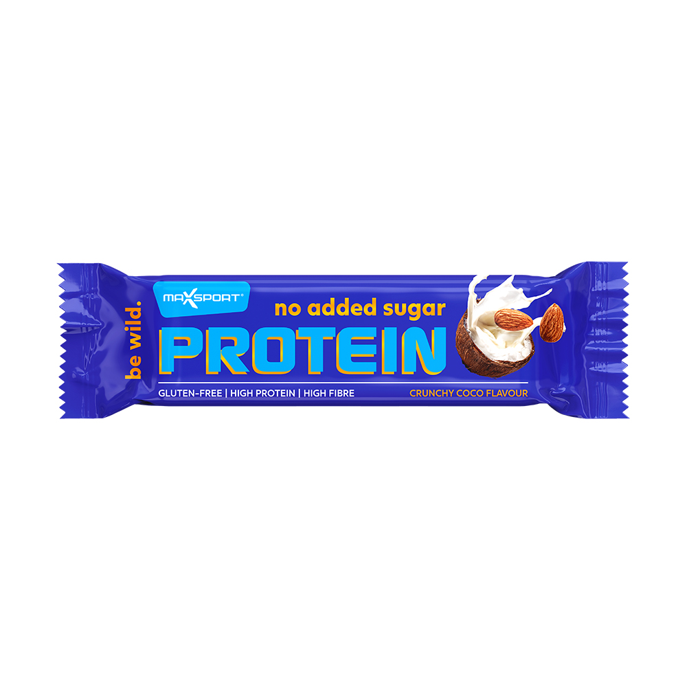 Max Sport No Added Sugar Proteinová tyčinka crunchy coco 40 g Max Sport