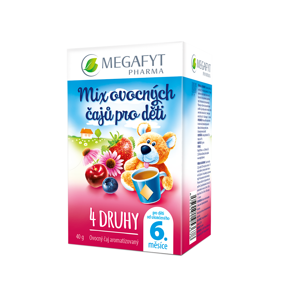 Megafyt MIX ovocných čajů pro děti 4 druhy 20x2 g Megafyt