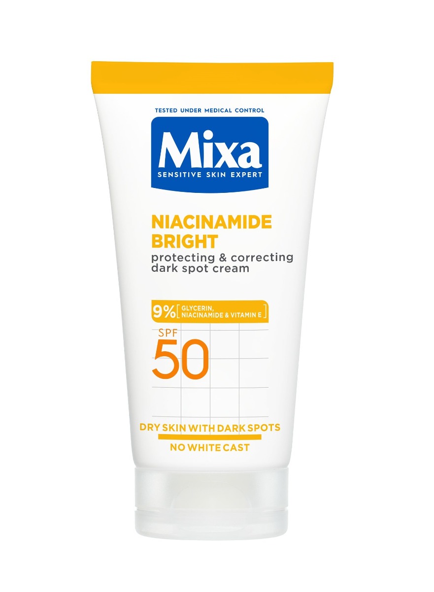 Mixa Niacinamide Bright Krém proti tmavým skvrnám SPF50 50 ml Mixa
