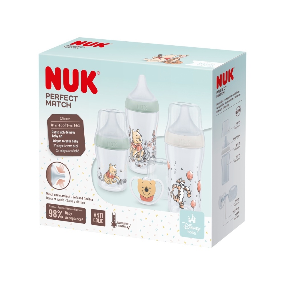 NUK Perfect Match dárková sada 1 ks Disney Medvídek Pú NUK