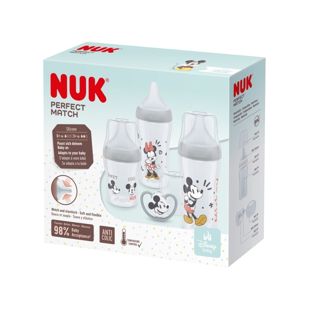 NUK Perfect Match dárková sada 1 ks Disney Mickey Mouse NUK