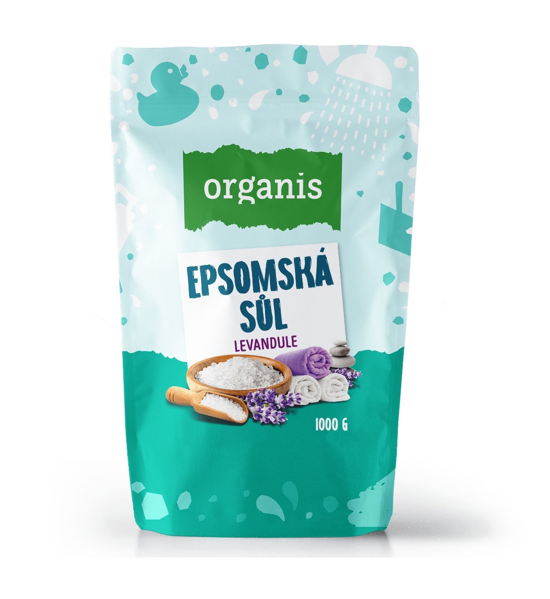 Organis Epsomská sůl Levandule 1000 g Organis
