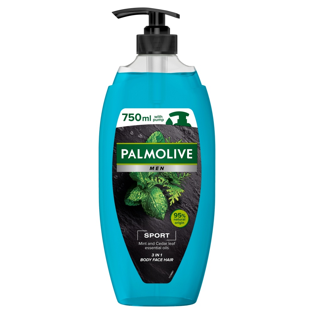 Palmolive For Men Revitalizing Sport sprchový gel 3v1 pumpa 750 ml Palmolive