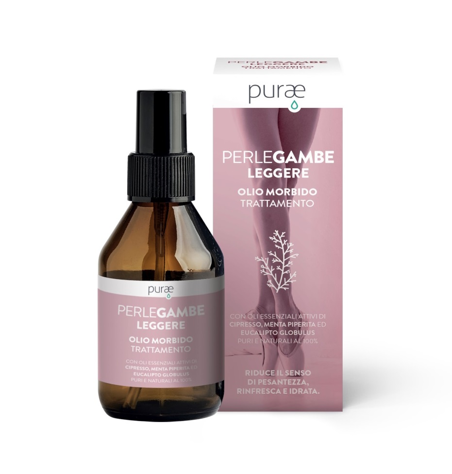 Purae Perlegambe Suchý olej na těžké nohy s esenciálními oleji 100 ml Purae