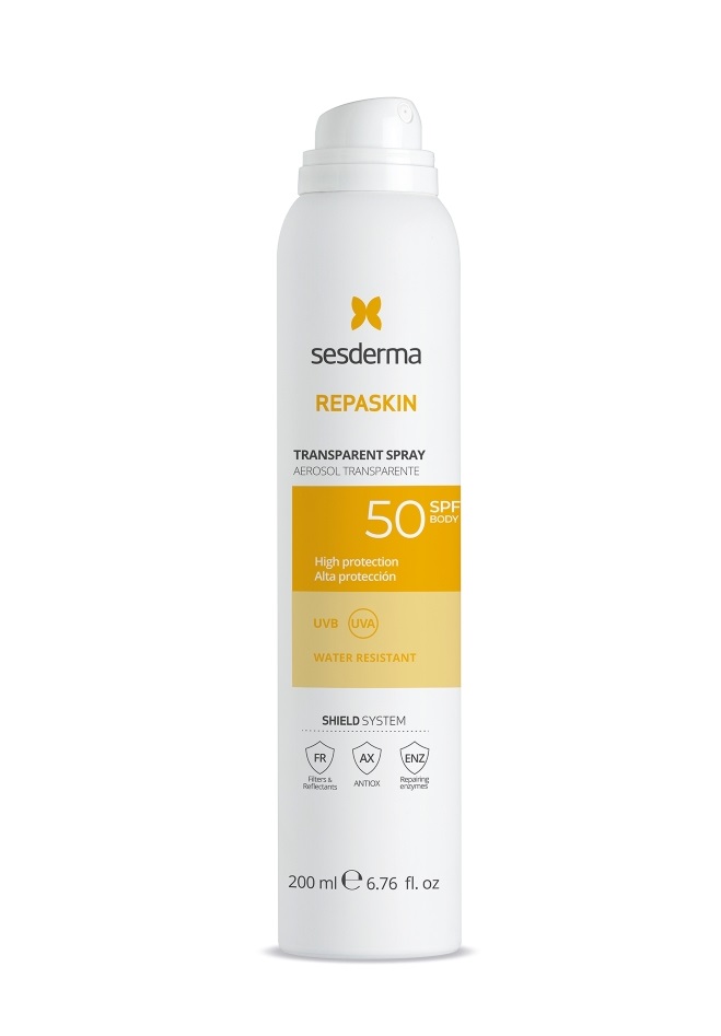 Sesderma Repaskin Transparent Ochranný sprej SPF50 200 ml Sesderma
