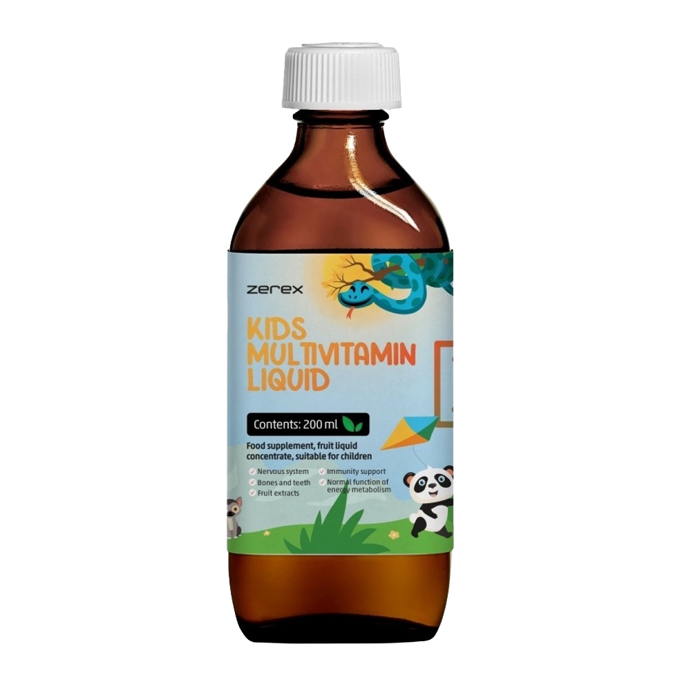 Zerex Kids Tekutý Multivitamin 200 ml Zerex