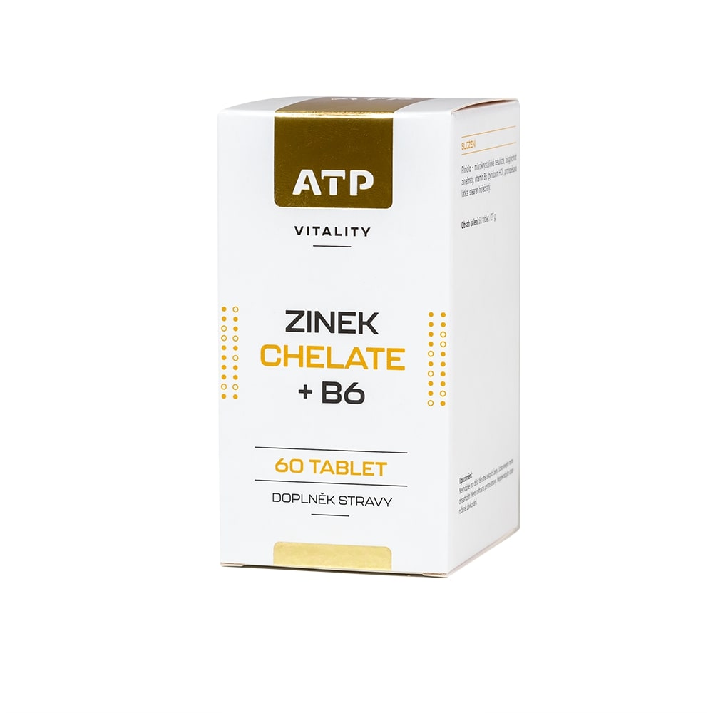 ATP Vitality Zinek Chelate + B6 60 tobolek ATP