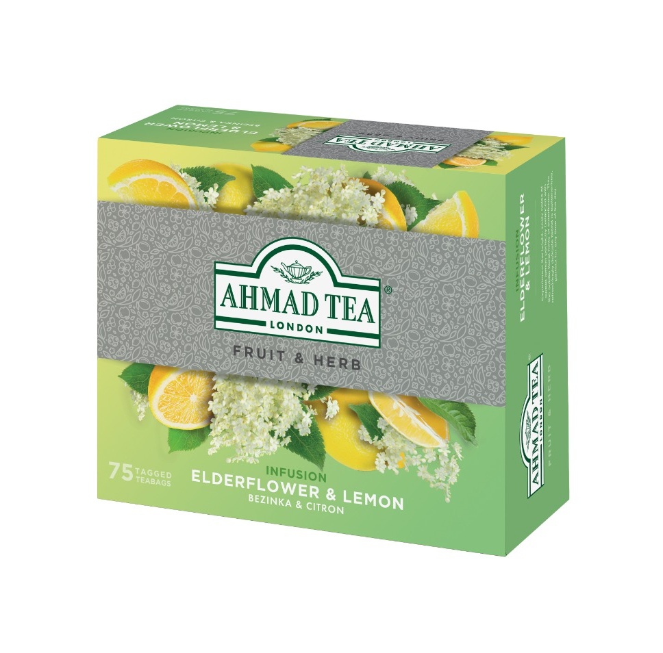 Ahmad Tea Elderflower & Lemon porcovaný čaj 75x1