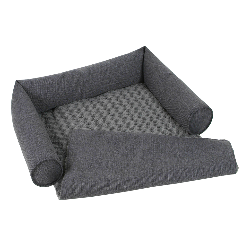 Akinu HUGS Pelech na sedačku pro psy tmavě šedý 80 x 55 cm Akinu