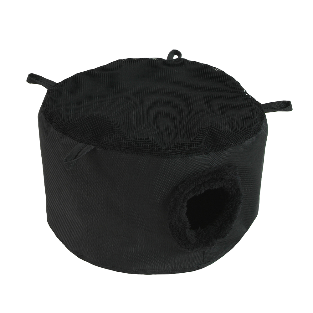 Akinu HUGS Závěsný domeček pro hlodavce černý ⌀ 30 cm x 12 cm Akinu