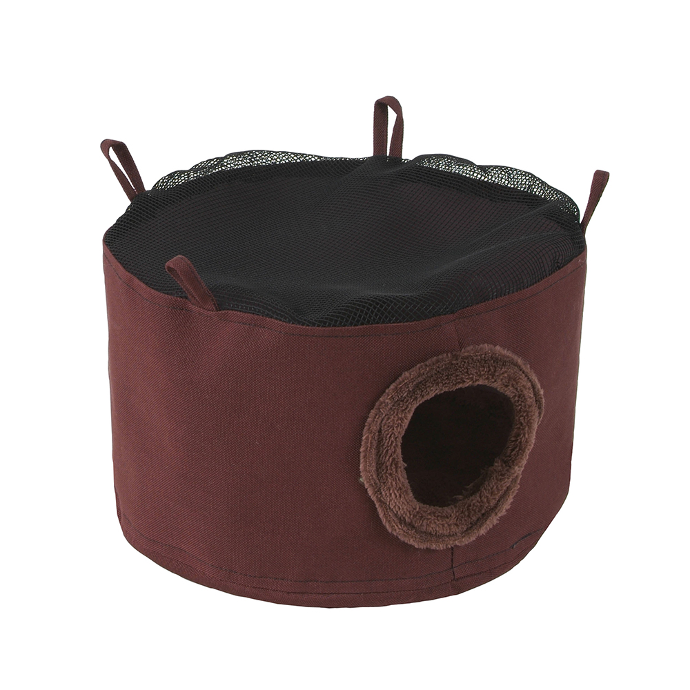 Akinu HUGS Závěsný domeček pro hlodavce hnědý ⌀ 30 cm x 12 cm Akinu