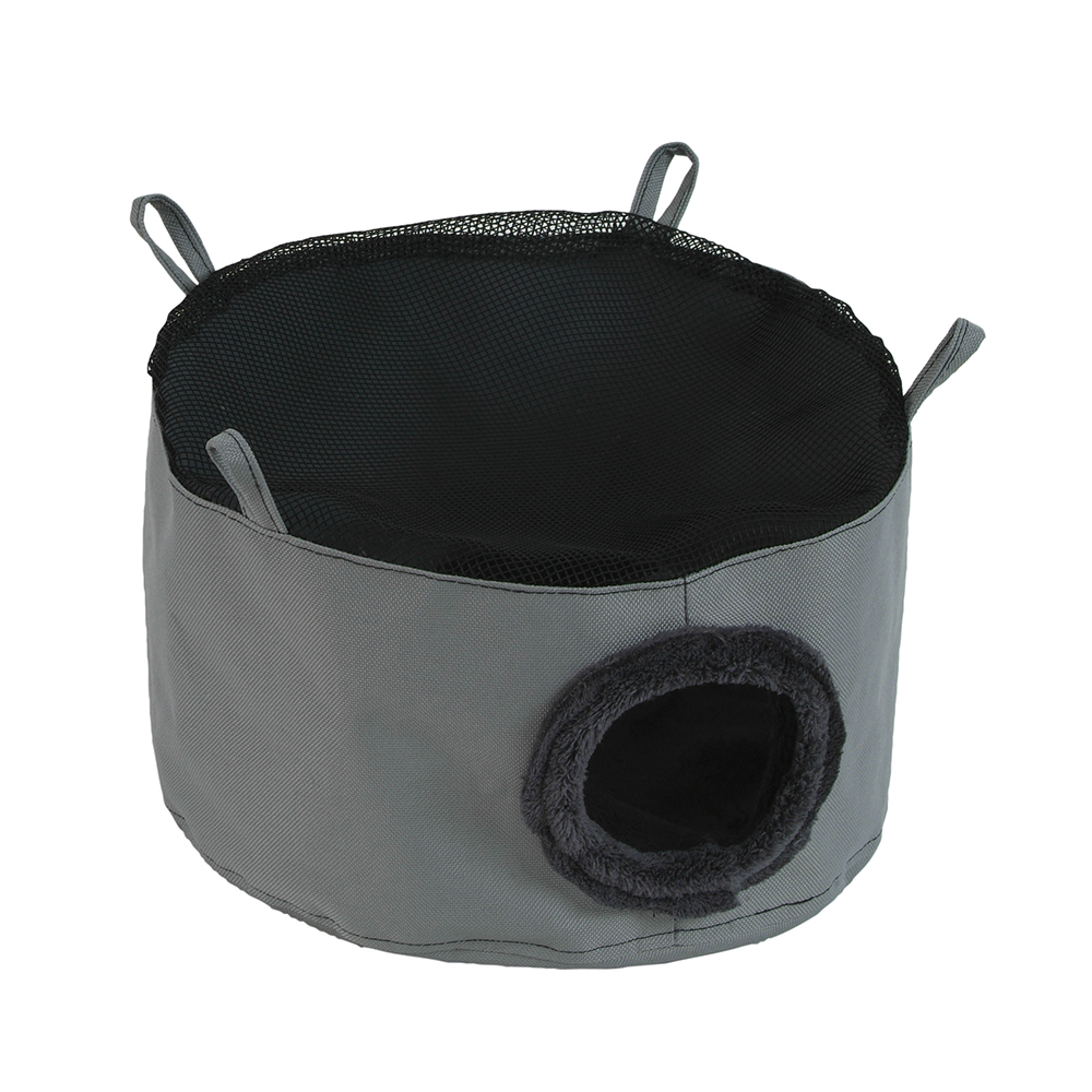 Akinu HUGS Závěsný domeček pro hlodavce šedý ⌀ 30 cm x 12 cm Akinu