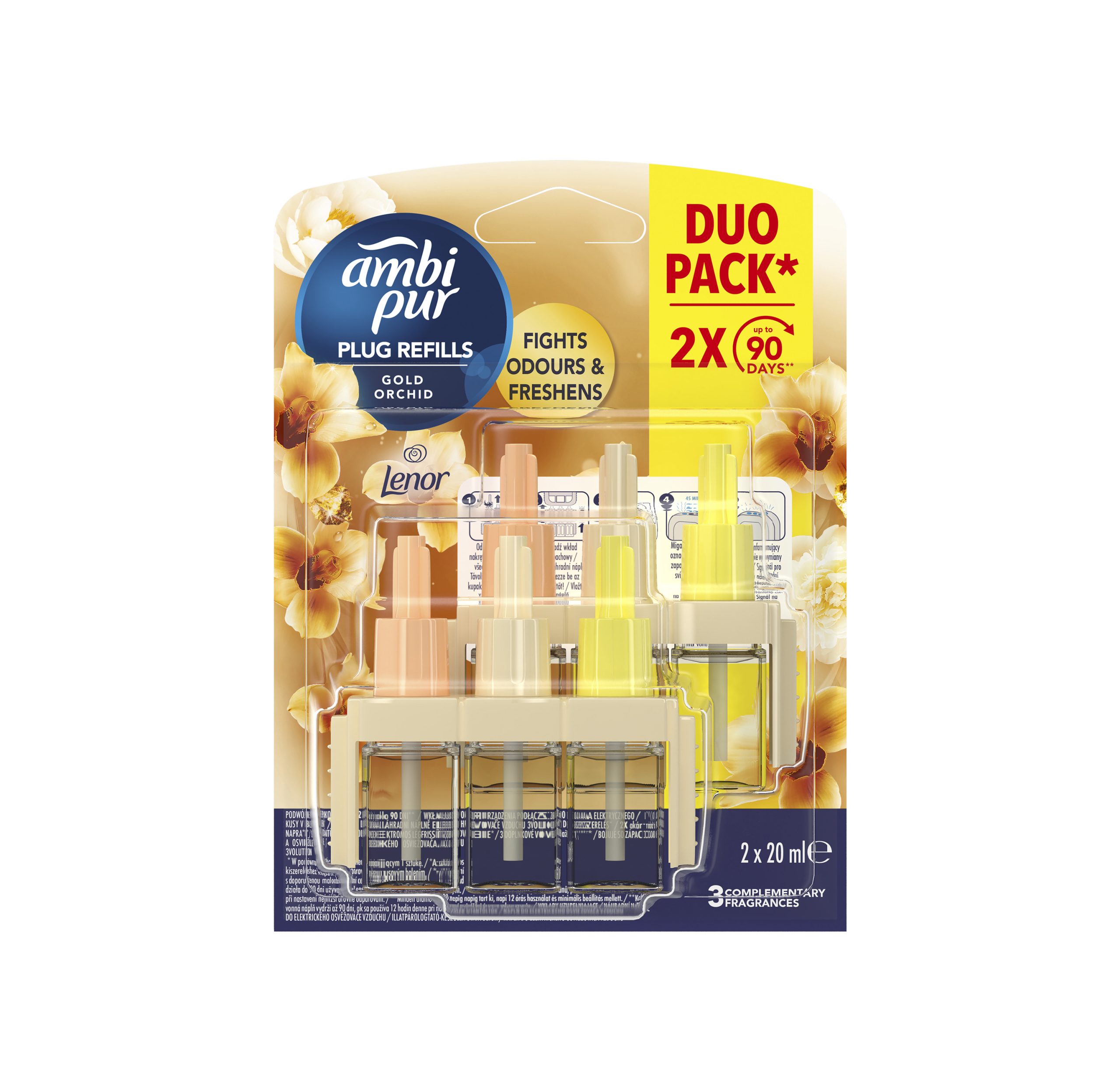 Ambi Pur 3volution Gold Orchid náhradní náplň 2x20 ml Ambi Pur