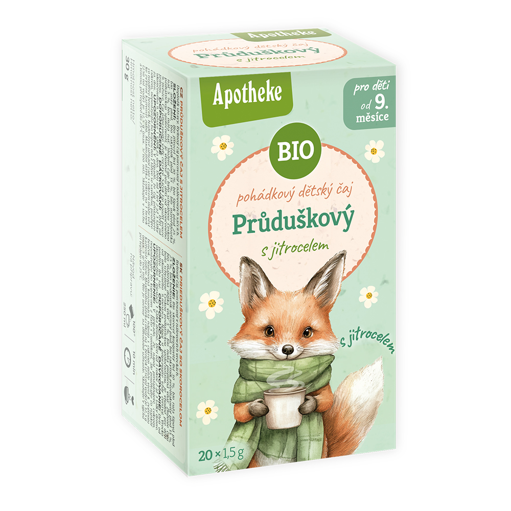 Apotheke BIO Pohádkový čaj dětský Průduškový s jitrocelem 20x1