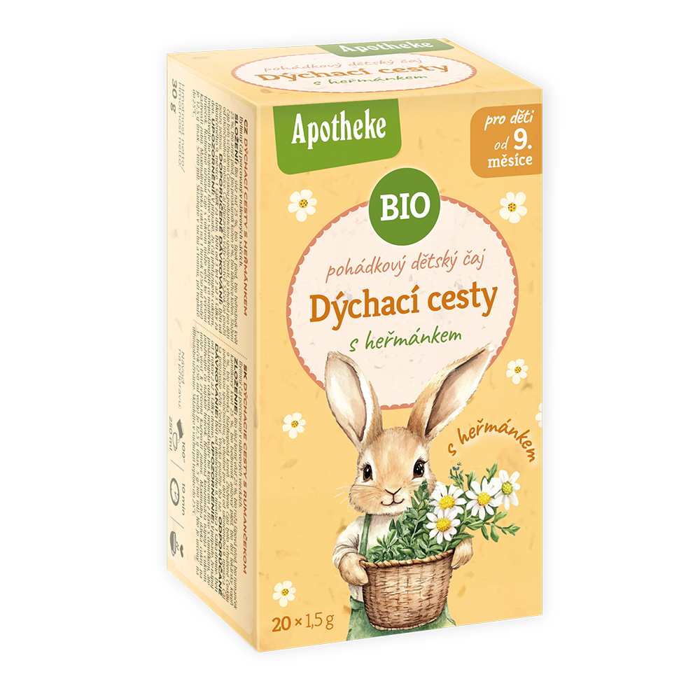 Apotheke BIO Pohádkový dětský čaj Dýchací cesty s heřmánkem 20x1