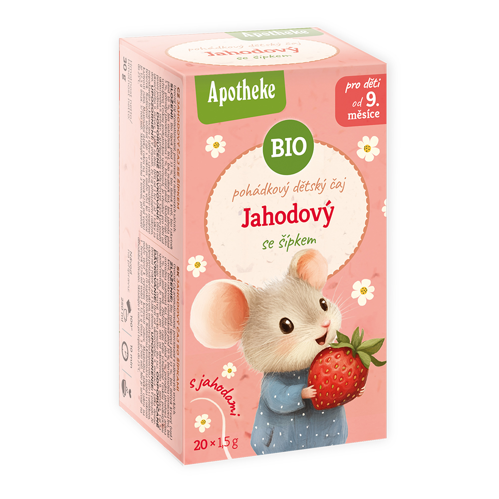 Apotheke BIO Pohádkový dětský čaj jahodový se šípkem 20x1