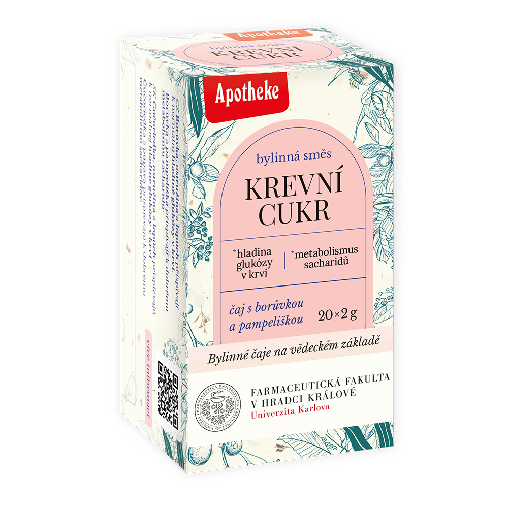 Apotheke Farmaceutická fakulta Krevní cukr porcovaný čaj 20x2 g Apotheke