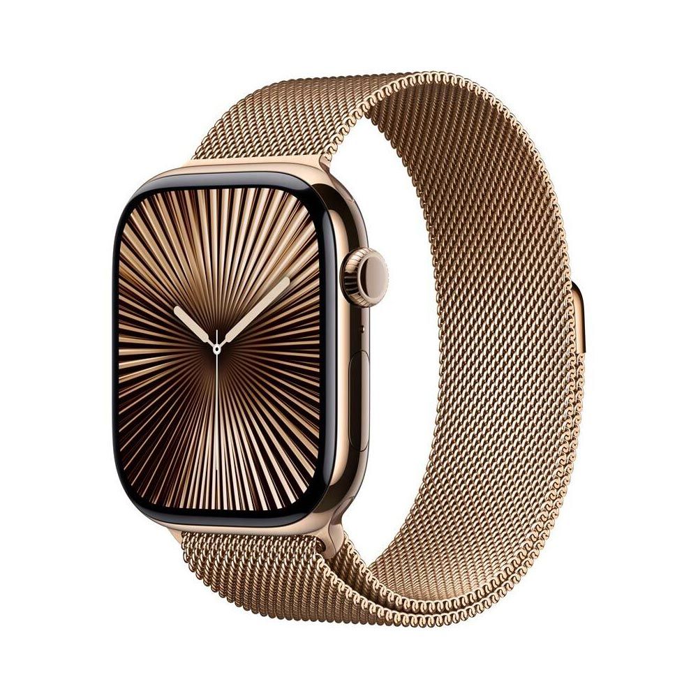 Apple Watch S10 Cellular 46 mm Milanese loop chytré hodinky gold/tit Apple