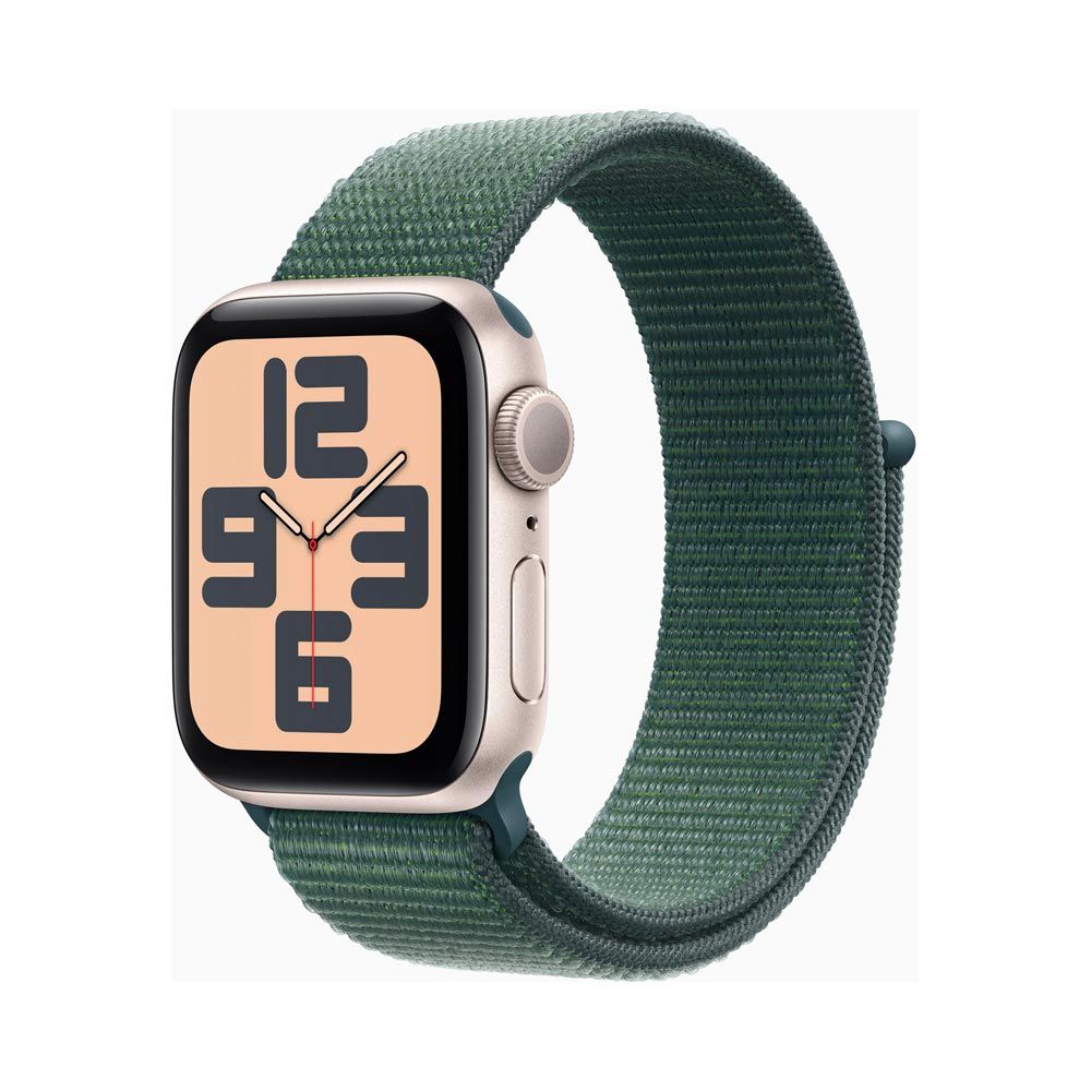 Apple Watch SE 40 mm sport loop chytré hodinky starlight/lake green Apple