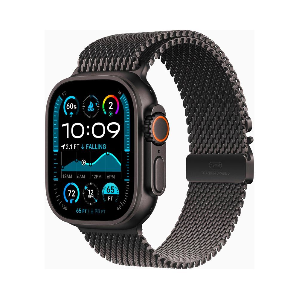 Apple Watch Ultra 2 49 mm L Milanese loop black/titan Apple