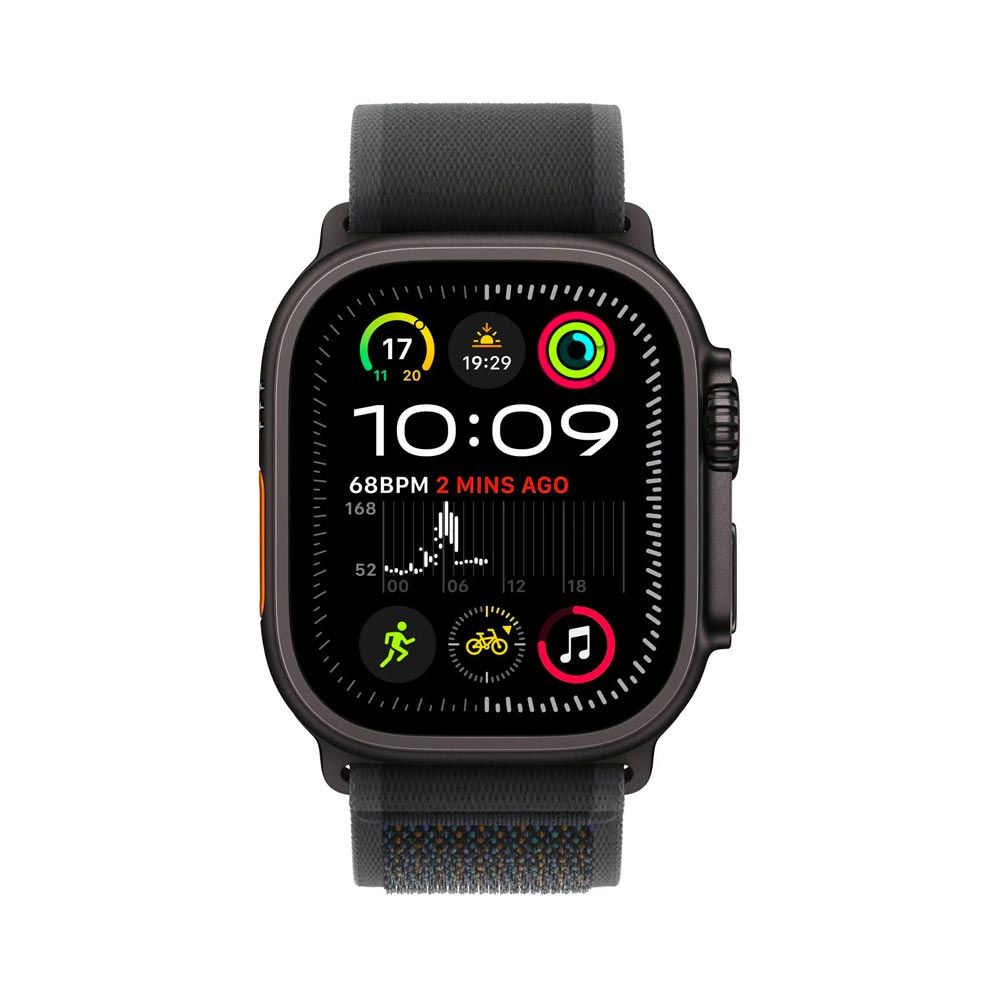 Apple Watch Ultra 2 49 mm M/L sport loop chytré hodinky black trail/titan Apple