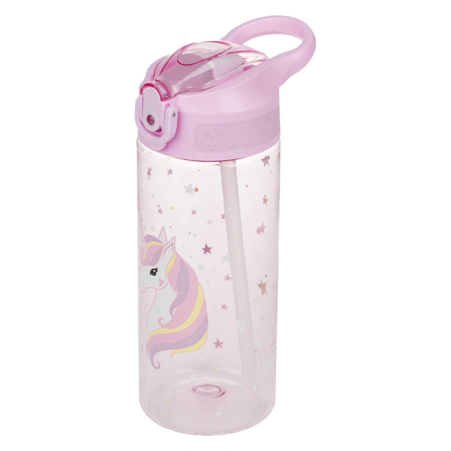 Baagl Tritanová láhev na pití s brčkem Rainbow Unicorn