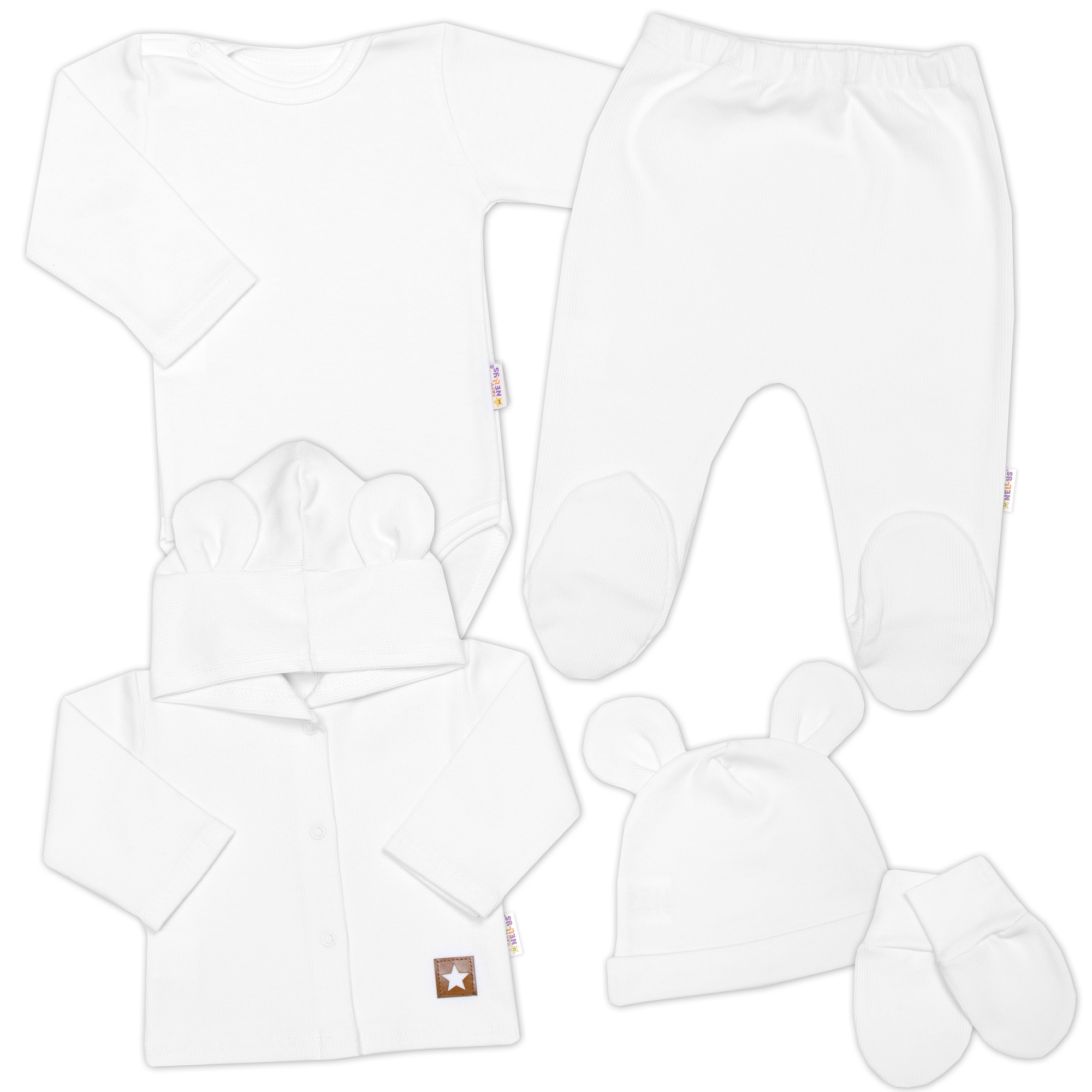 Baby Nellys Žebrovaná sada