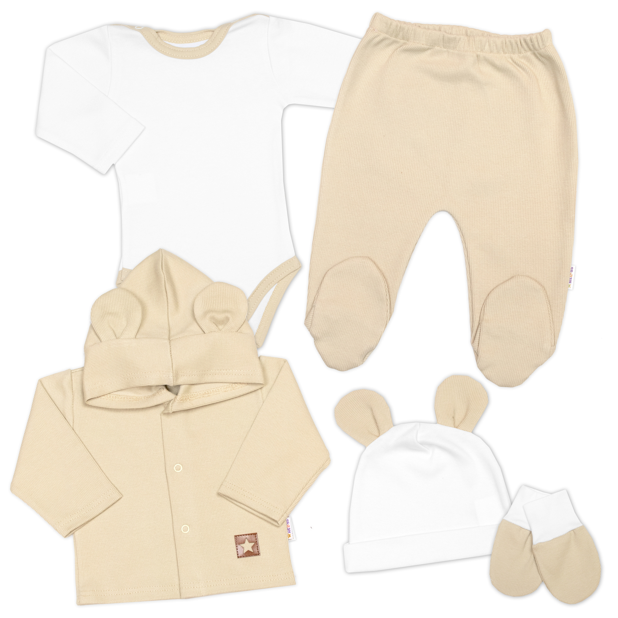 Baby Nellys Žebrovaná sada