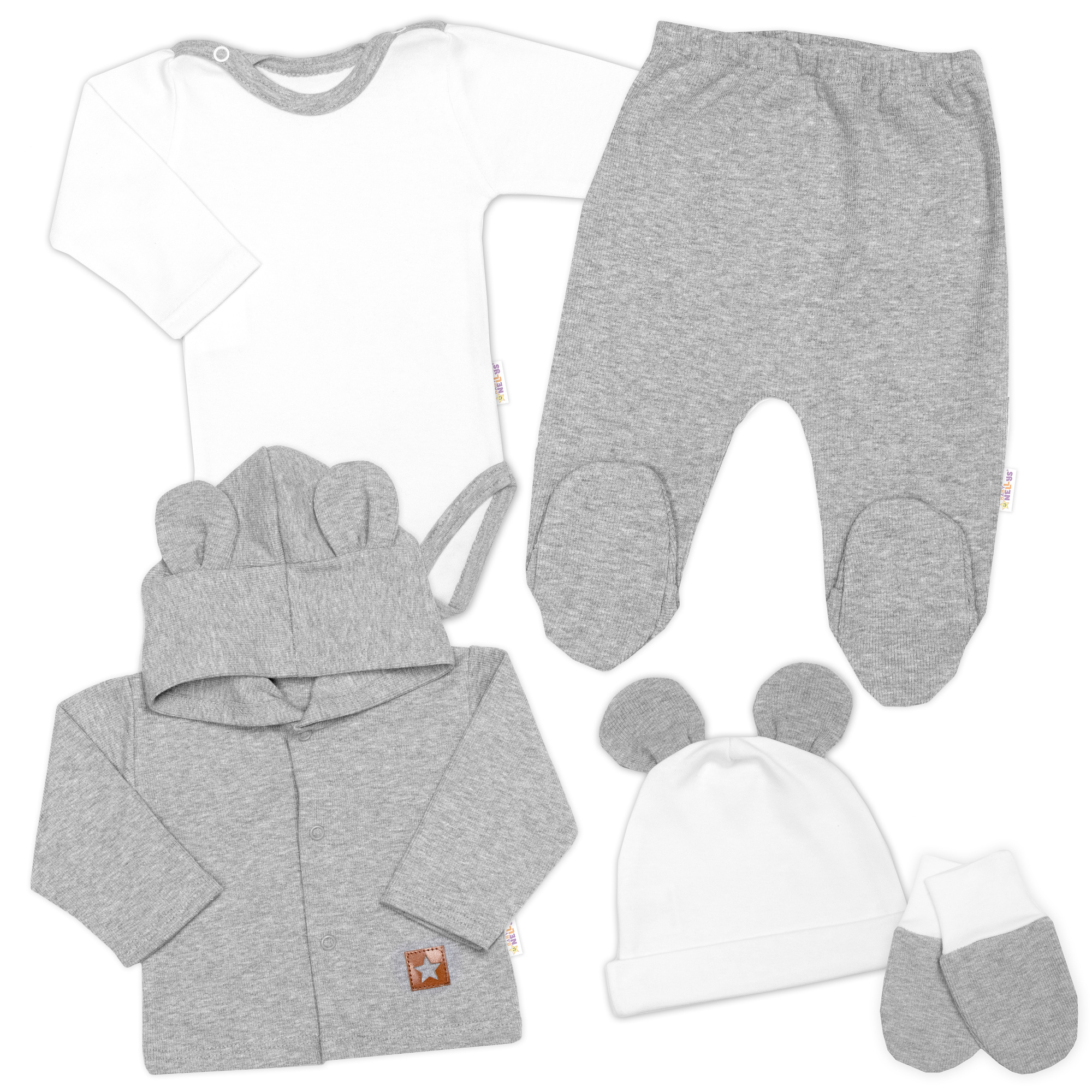Baby Nellys Žebrovaná sada