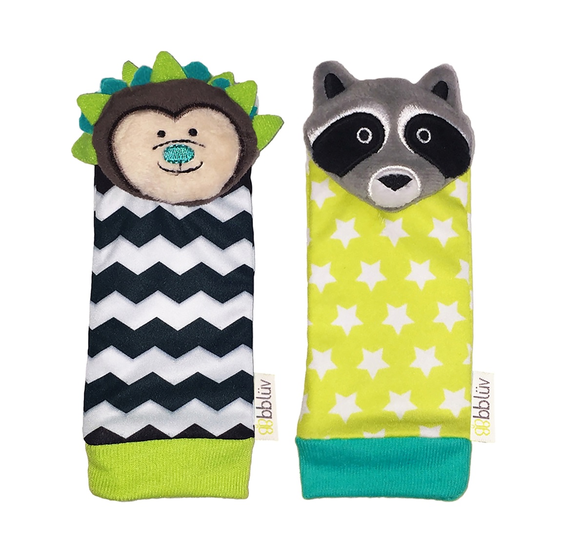 Bblüv Chrastící ponožky Düo Hedgehog/Racoon 1 pár Bblüv