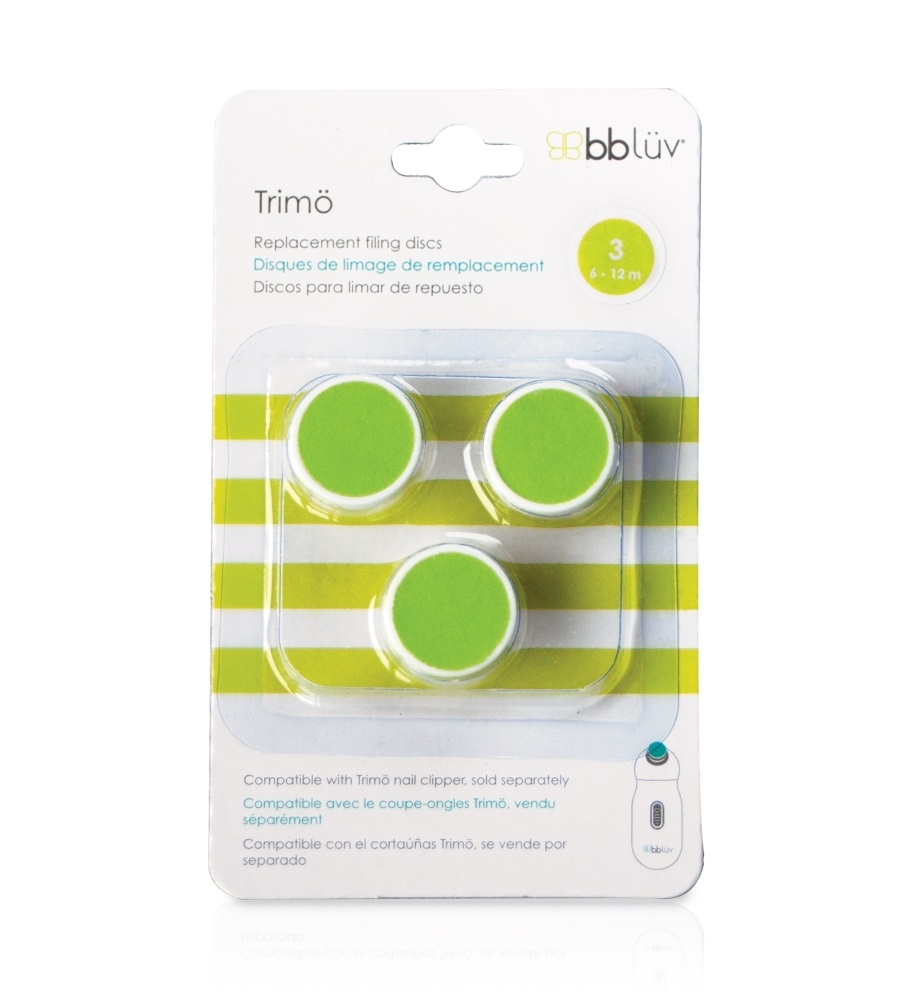 Bblüv Náhradní nástavce na pilník na nehty Trimö 6–12m 3 ks Bblüv