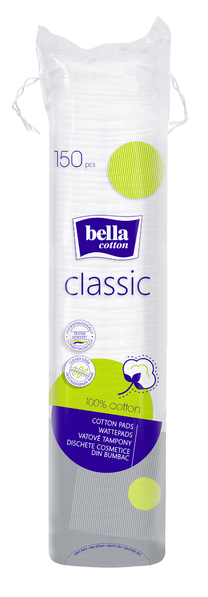 Bella Cotton Classic odličovací tampony 150 ks Bella