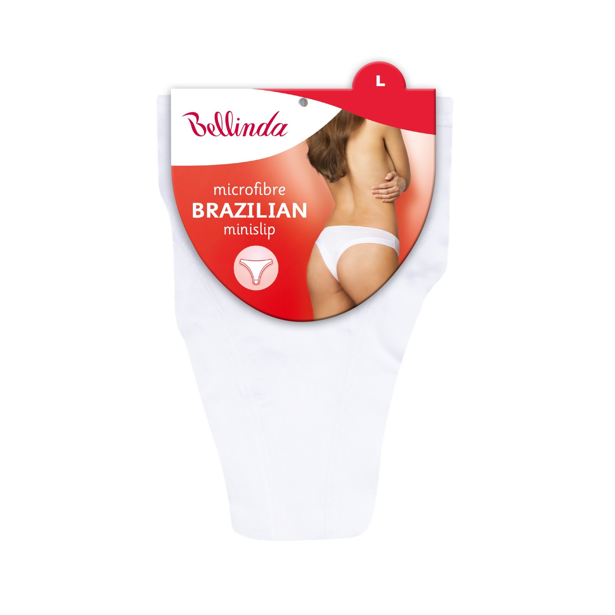 Bellinda Dámské kalhotky Brazilian vel. L 1 ks bílé Bellinda